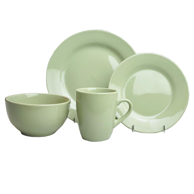 16PCS Ceramic Decaled and Round Dinnerware Set