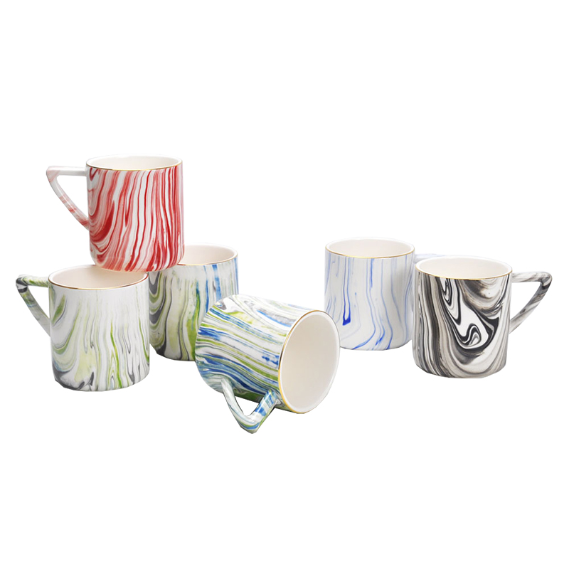 11oz Stoneware can shape mug with solid color