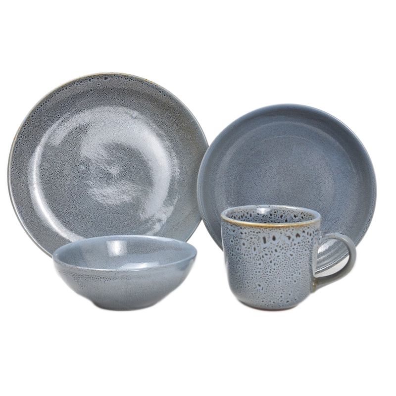 16pcs porcelain dinner set with marine theme decal printing